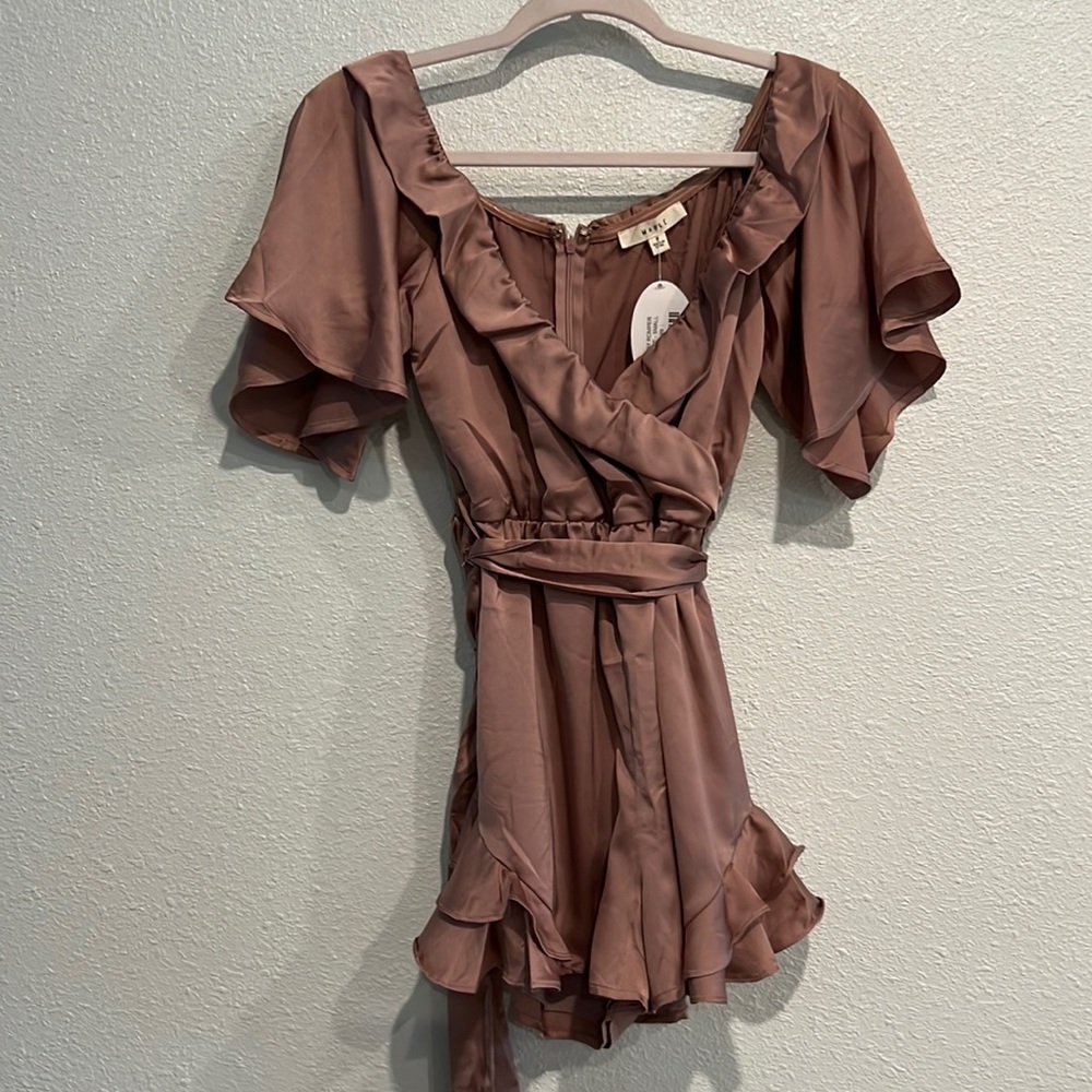 Ruffled romper